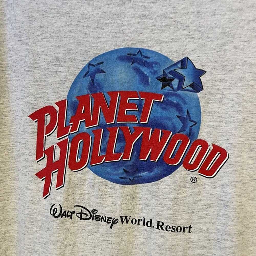 Vintage 90s Planet Hollywood Disney World T Shirt… - image 6