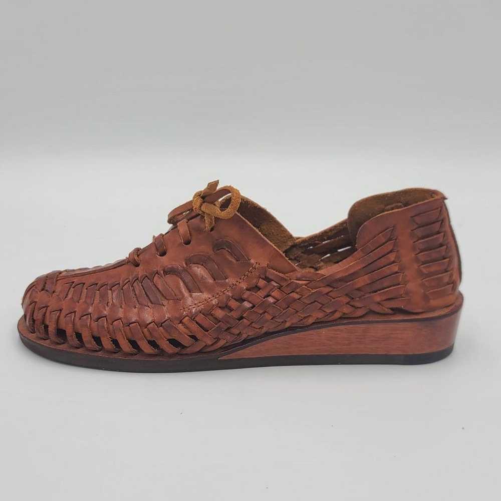 VTG QualiCraft huarache Leather Sandals Shoes - image 1