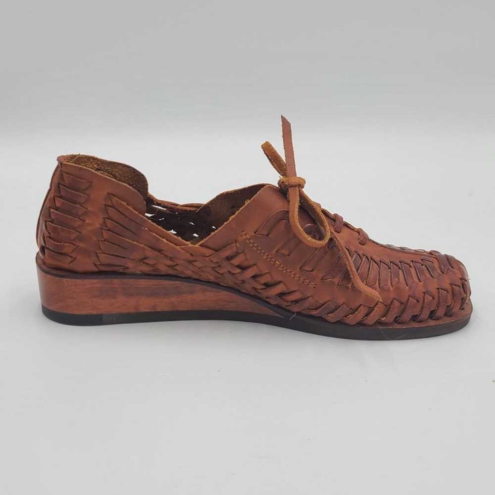 VTG QualiCraft huarache Leather Sandals Shoes - image 4