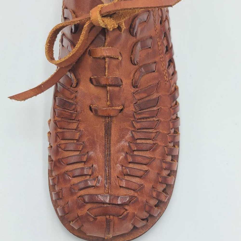 VTG QualiCraft huarache Leather Sandals Shoes - image 5