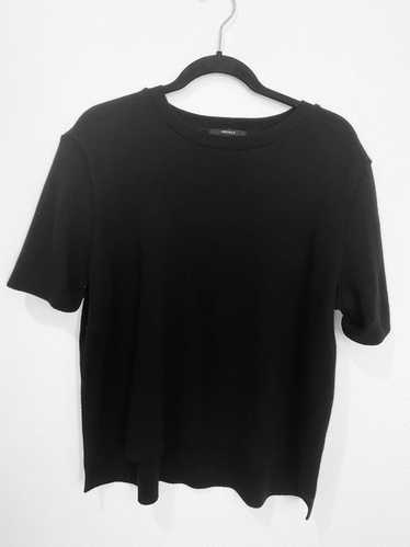 Vintage CHIC MINIMALIST BOXY ASYMMETRICAL BLACK SW