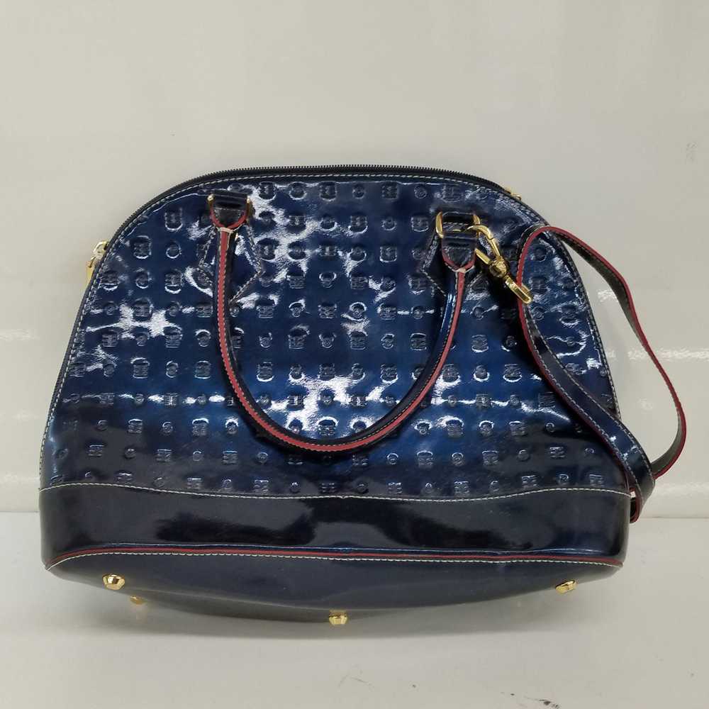 Arcadia Navy Blue Patent Leather Crossbody Bag - image 1