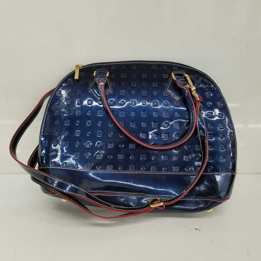 Arcadia Navy Blue Patent Leather Crossbody Bag - image 2