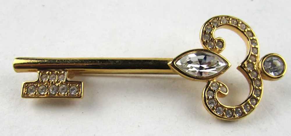 Vintage Napier Gold Tone Key Pin With A Variety o… - image 4