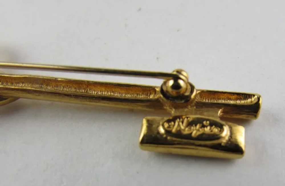 Vintage Napier Gold Tone Key Pin With A Variety o… - image 5