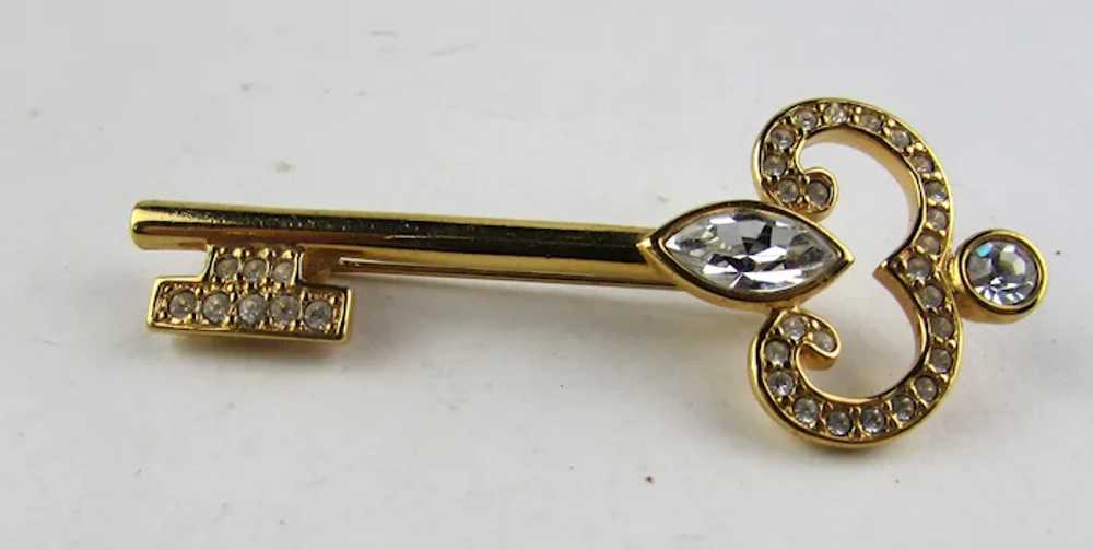 Vintage Napier Gold Tone Key Pin With A Variety o… - image 6