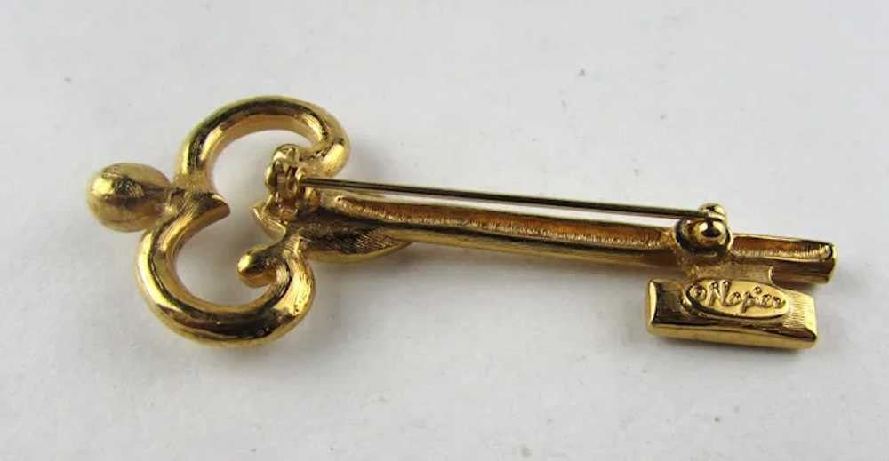 Vintage Napier Gold Tone Key Pin With A Variety o… - image 7