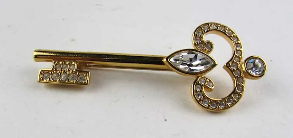 Vintage Napier Gold Tone Key Pin With A Variety o… - image 8