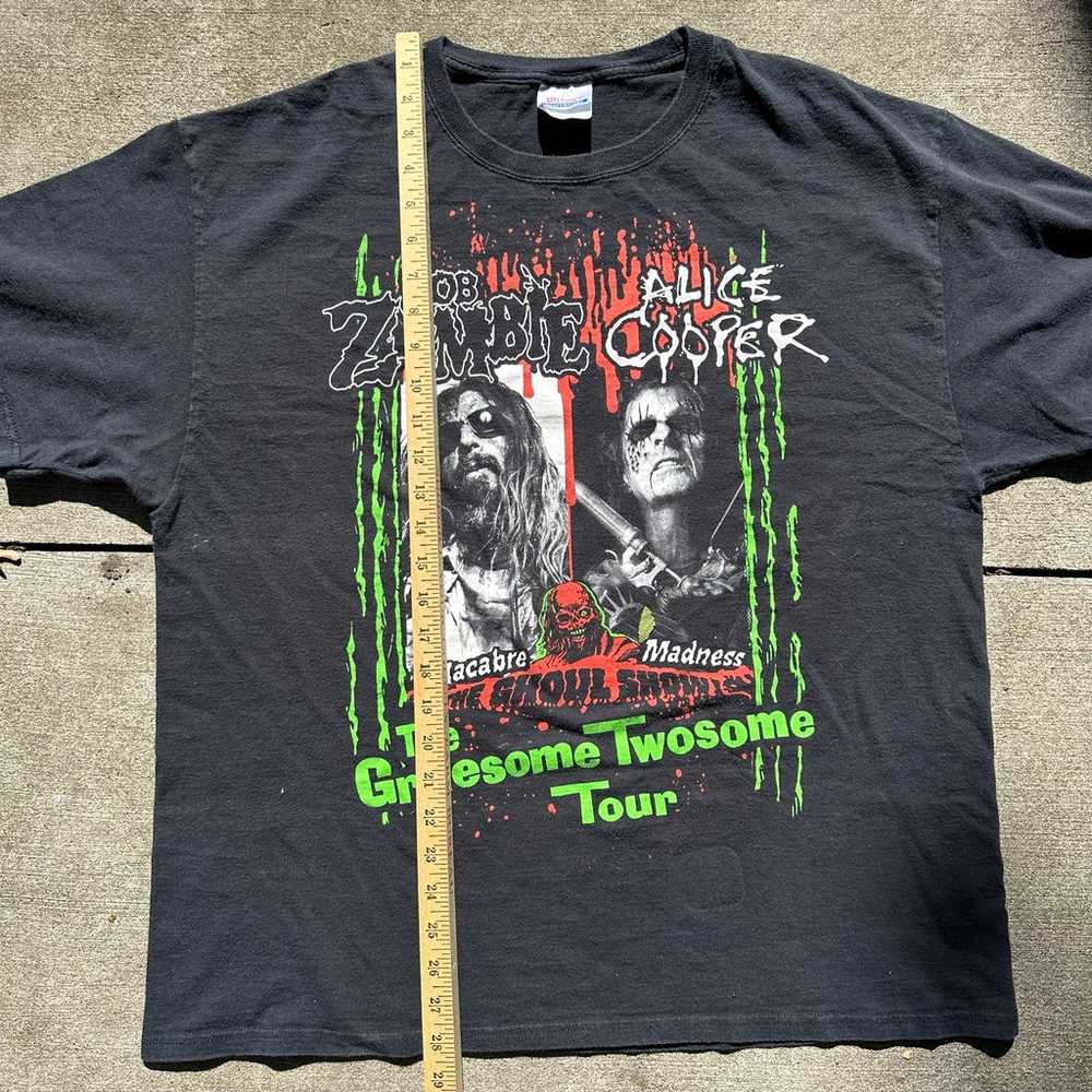 Vintage Rob Zombie Alice Cooper Band Concert T Sh… - image 5