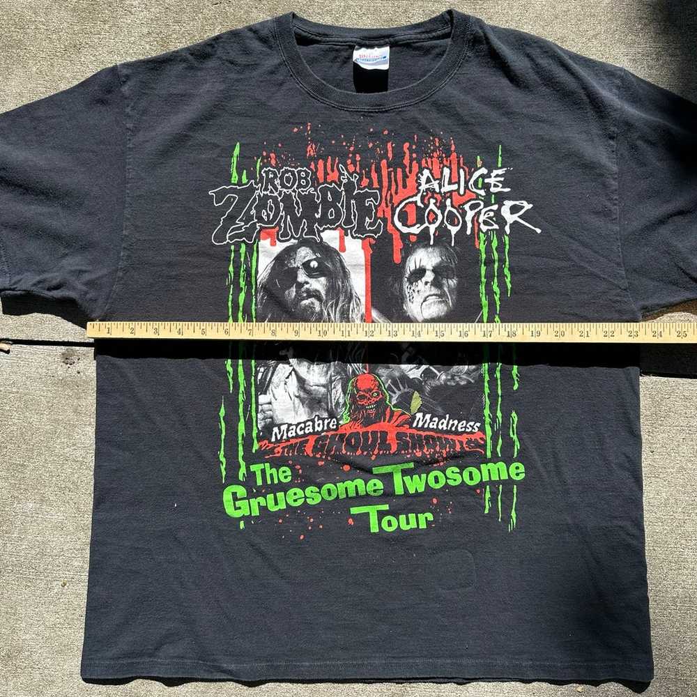 Vintage Rob Zombie Alice Cooper Band Concert T Sh… - image 6