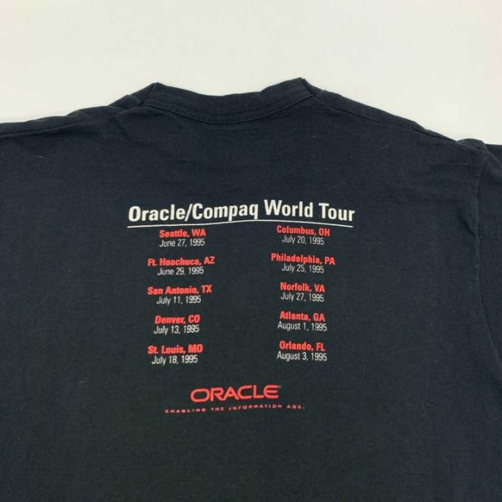 90s Double Sided Personal Oracle7 Tour T-Shirt Si… - image 6