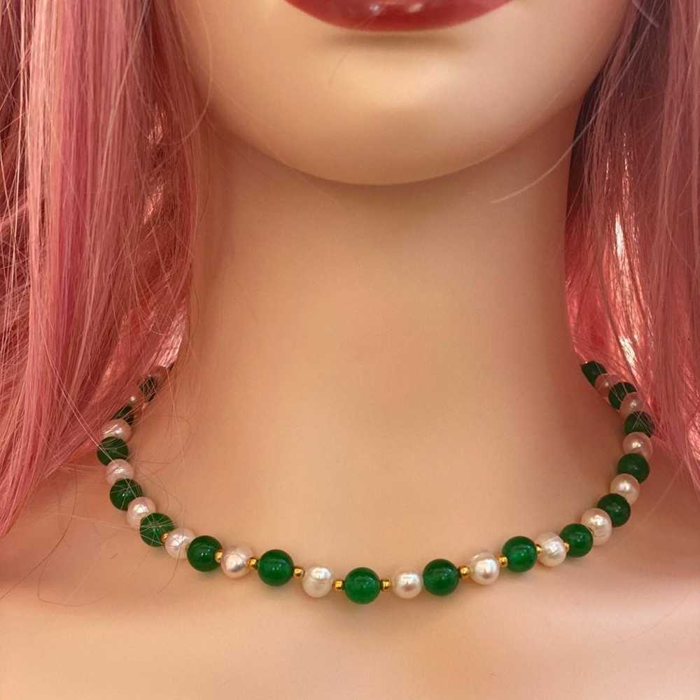 Saint Patricks vintage pearl necklace - image 2