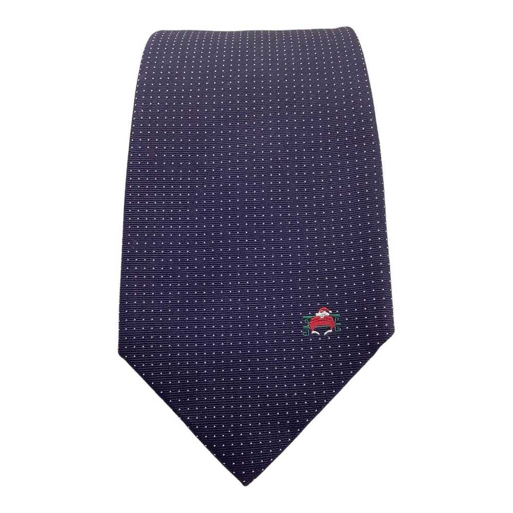 Bvlgari BVLGARI 7Fold Pin Dot Santa Claus Tie Ita… - image 1