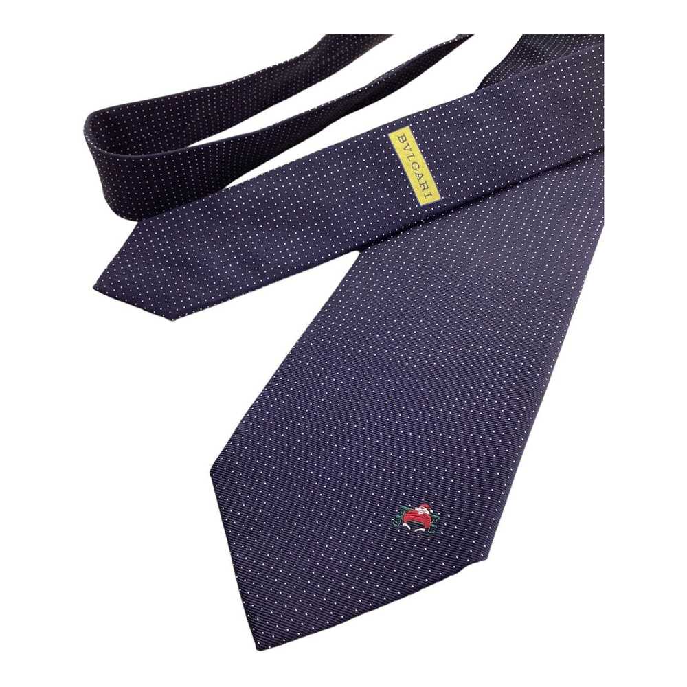 Bvlgari BVLGARI 7Fold Pin Dot Santa Claus Tie Ita… - image 5