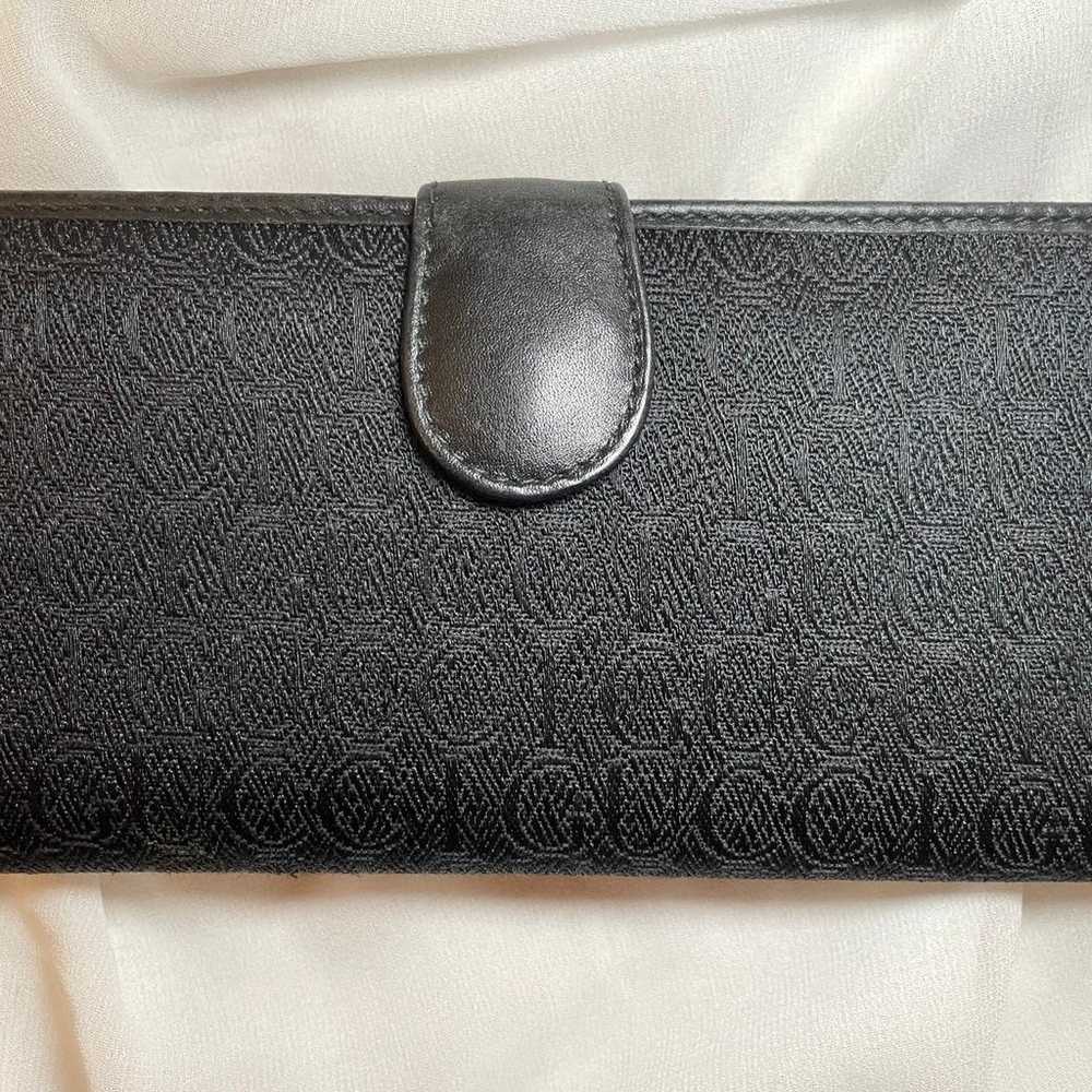 Vintage Gucci GG Monogram Leather and Canvas Wall… - image 1