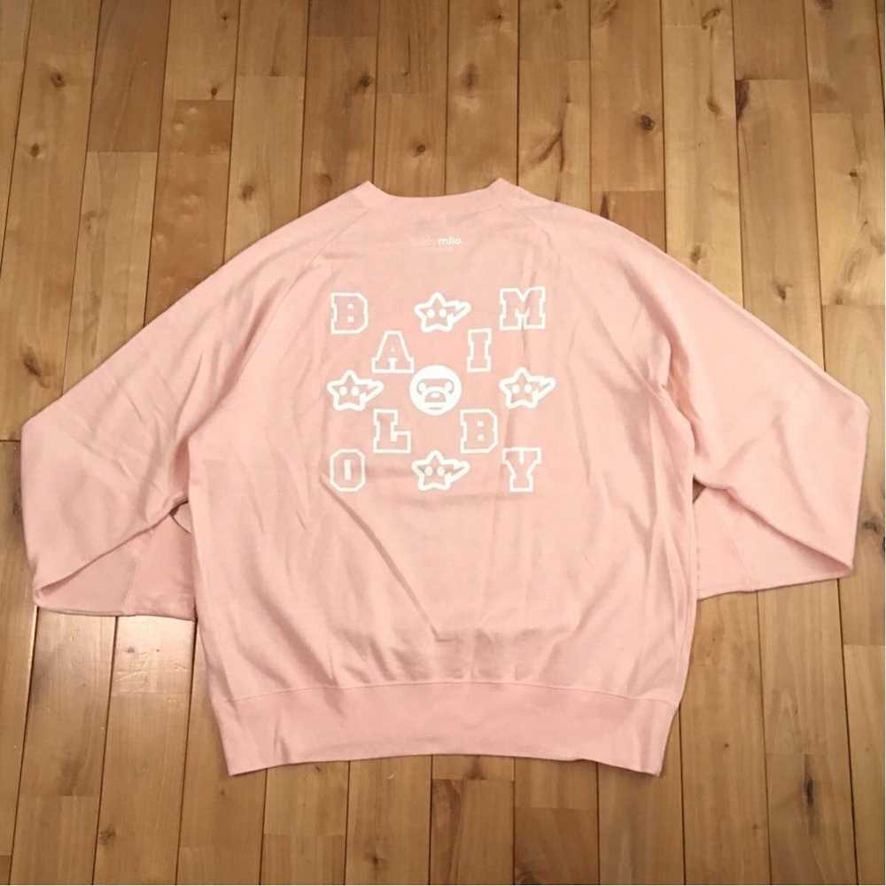Bape × Nigo BAPE BABY MILO logo sweat shirt pink … - image 3