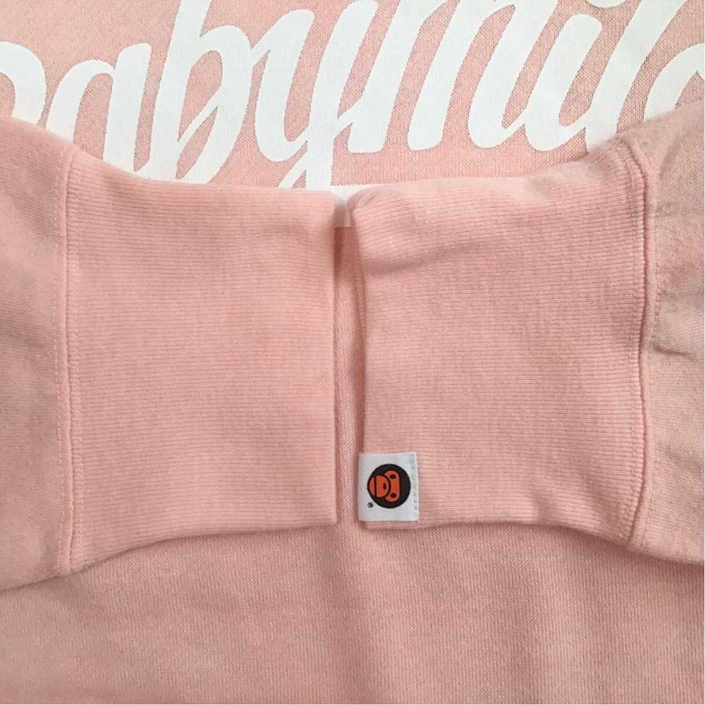 Bape × Nigo BAPE BABY MILO logo sweat shirt pink … - image 7