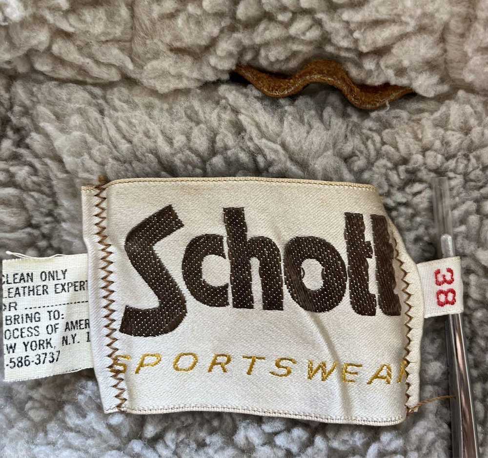 Schott × Vintage Schott Suede Leather Hoodie - image 4