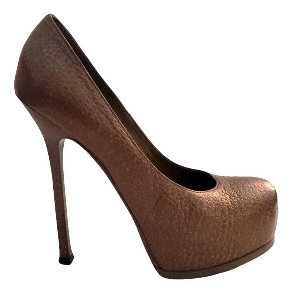 Yves Saint Laurent Trib Too leather heels