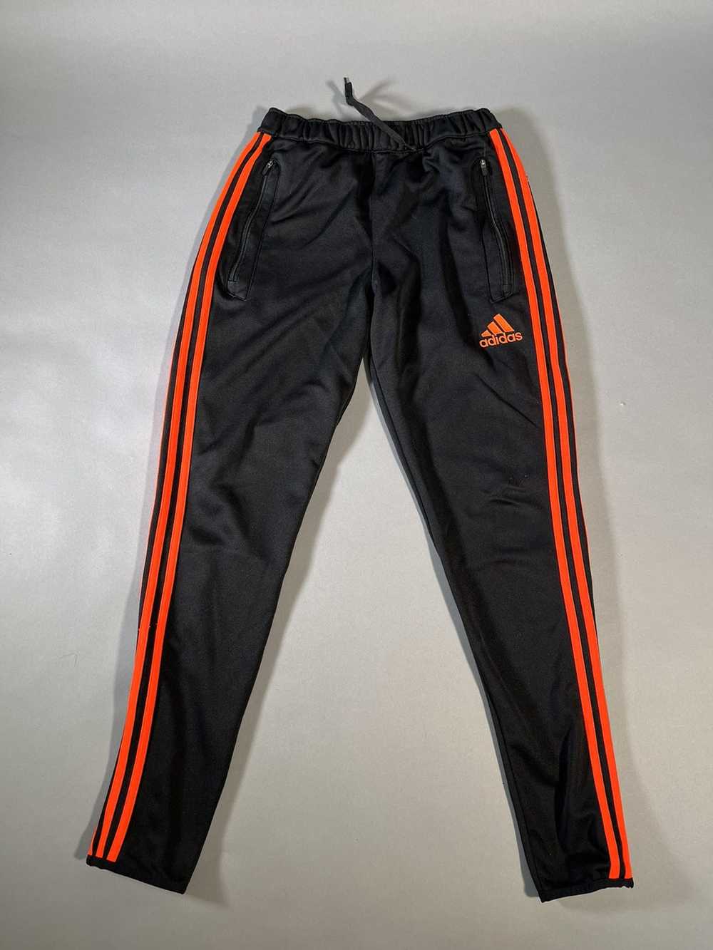 Adidas × Streetwear Orange Adidas Classic 3 Strip… - image 1