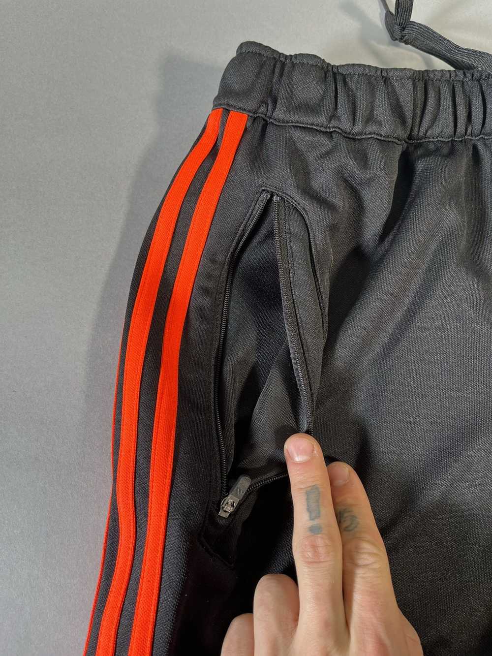 Adidas × Streetwear Orange Adidas Classic 3 Strip… - image 3