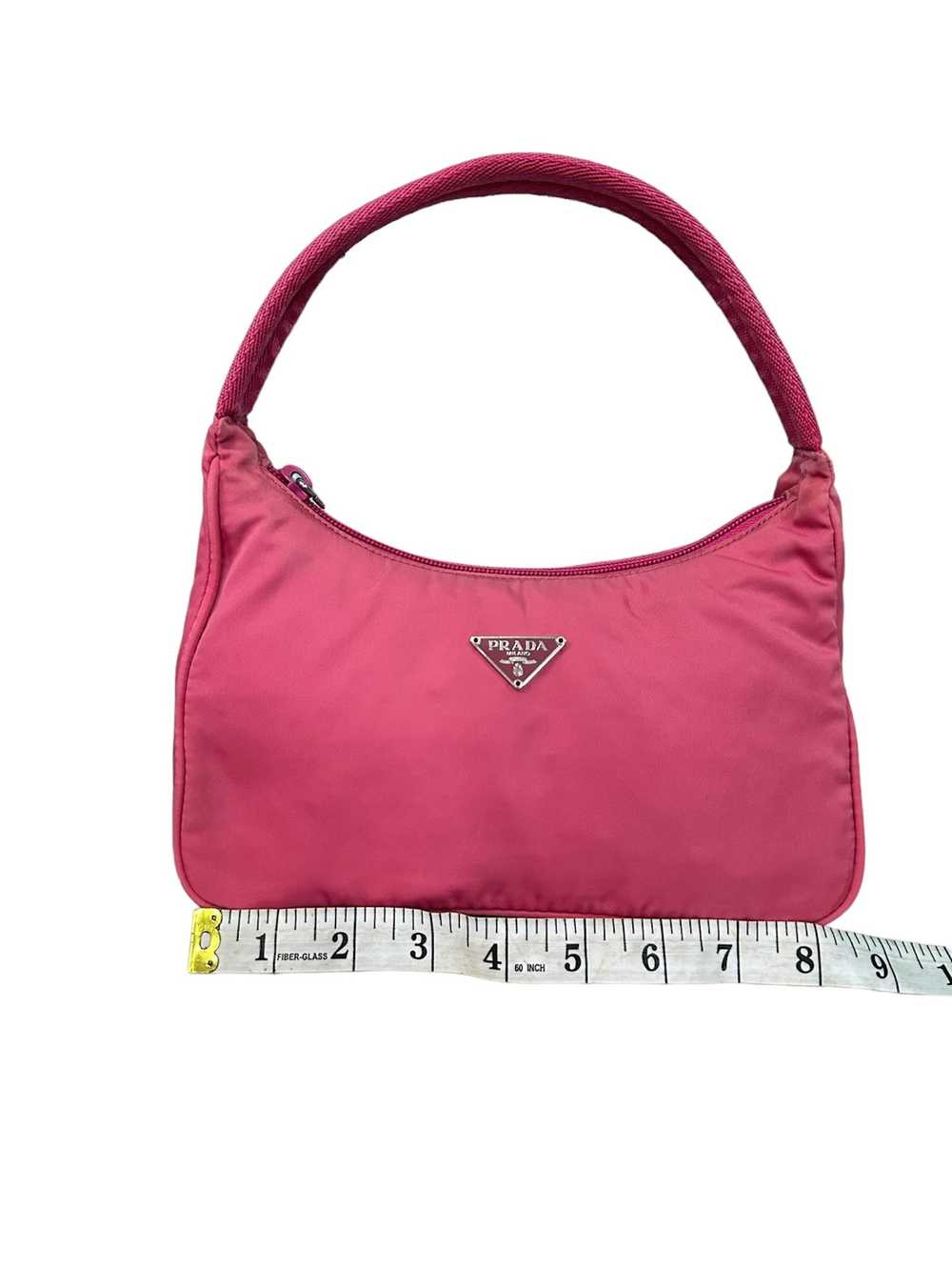 Prada AUTHENTIC VINTAGE PRADA PINK NYLON HOBO BAG - image 12