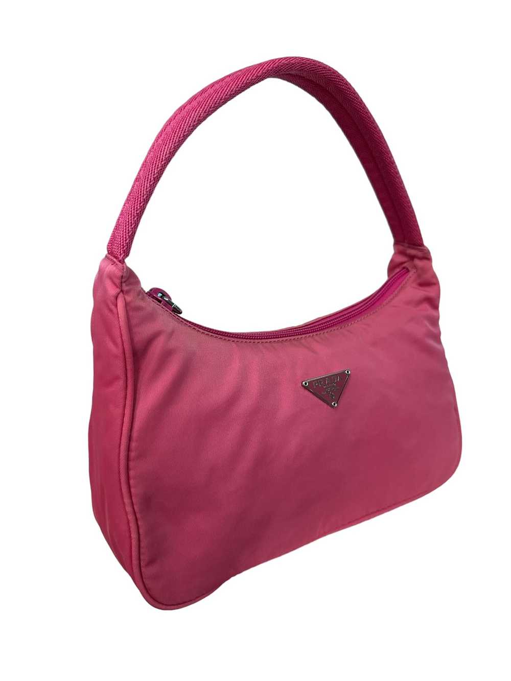 Prada AUTHENTIC VINTAGE PRADA PINK NYLON HOBO BAG - image 2