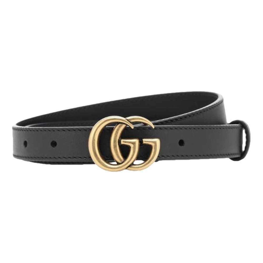 Gucci Gg Buckle leather belt - image 1