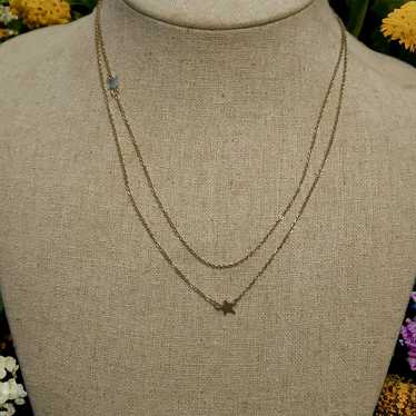 Vintage Jennifer Zeuner layered star necklace - image 1