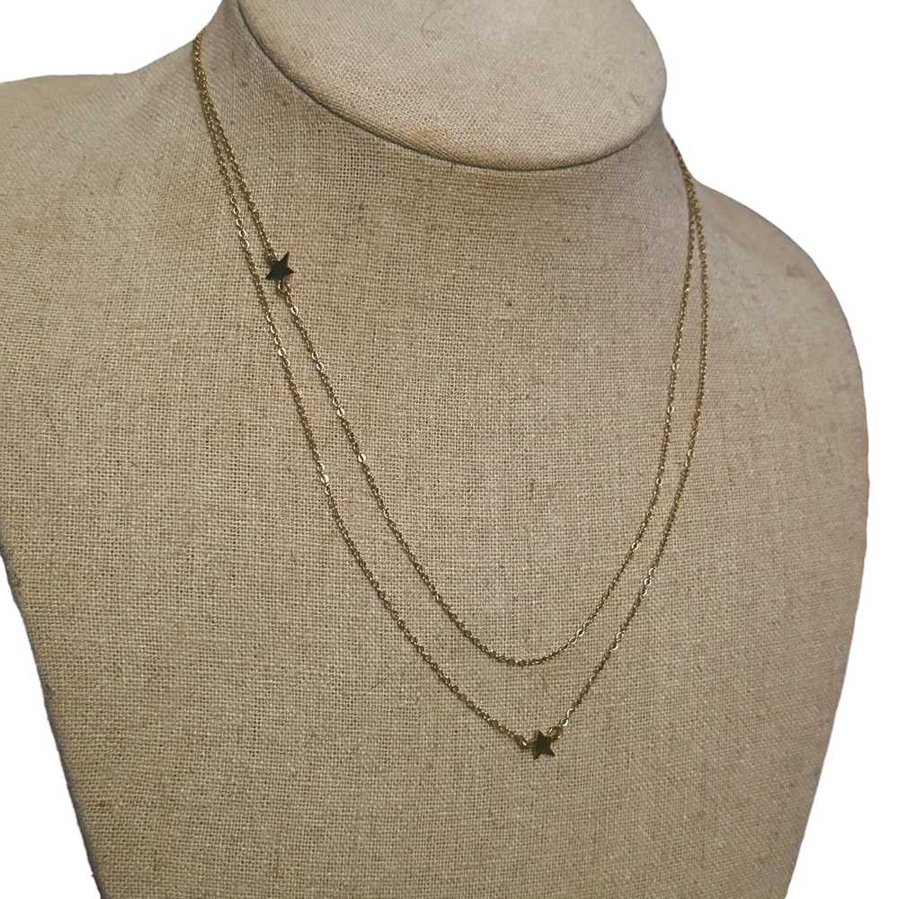 Vintage Jennifer Zeuner layered star necklace - image 3