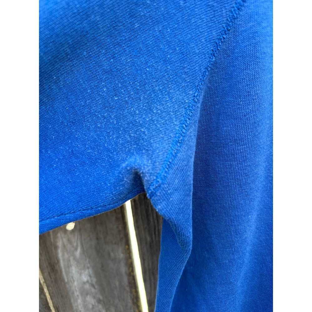 Other Vintage 80s Basset Walker Blue Sweater Mens… - image 2