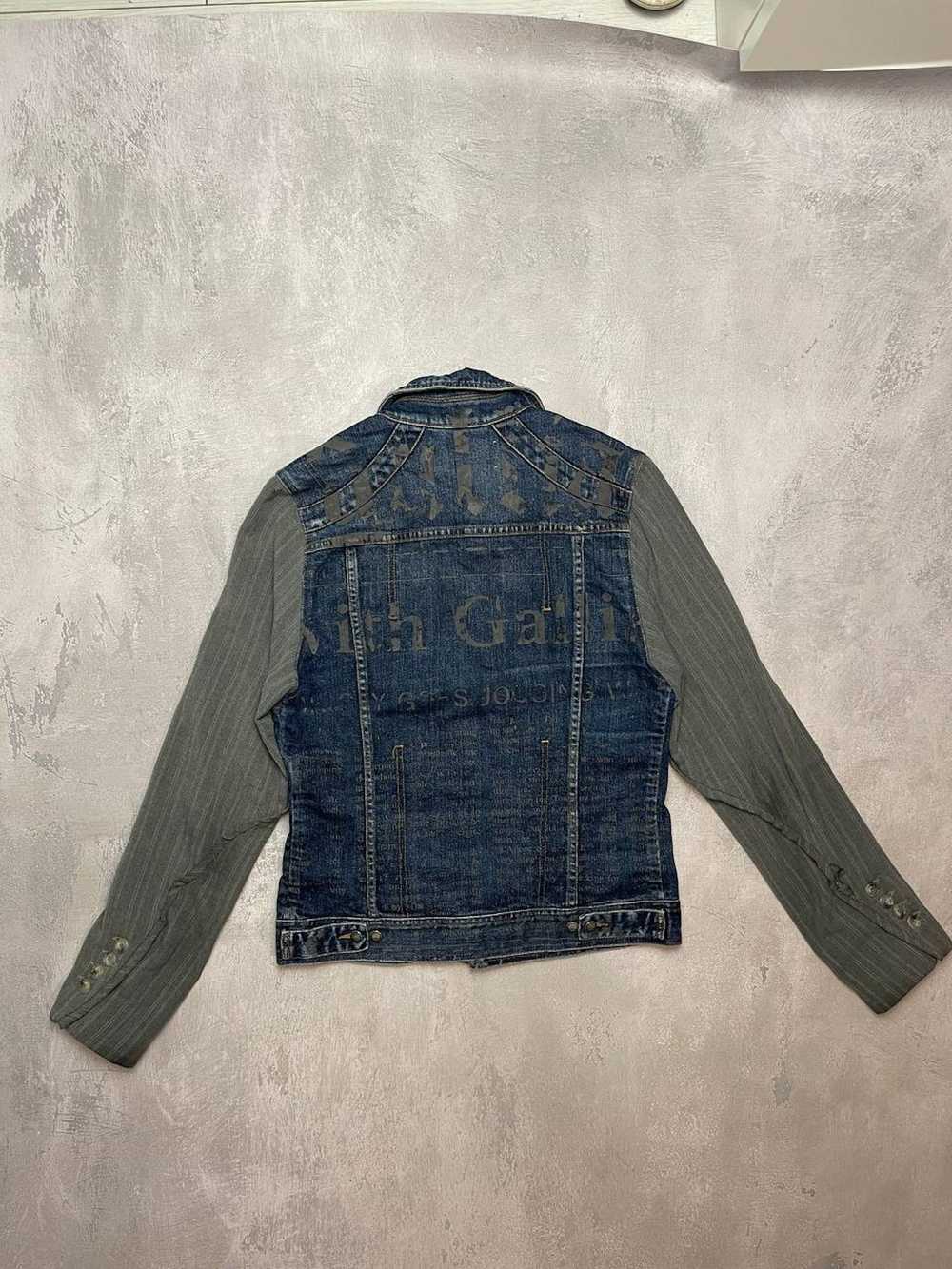 Galliano GALLIANO Big Logo Denim Bomber Jacket - image 5