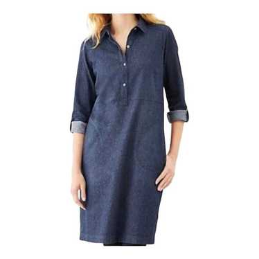 Other J. Jill Soft Denim Midi Shirt Dress 100% Cot