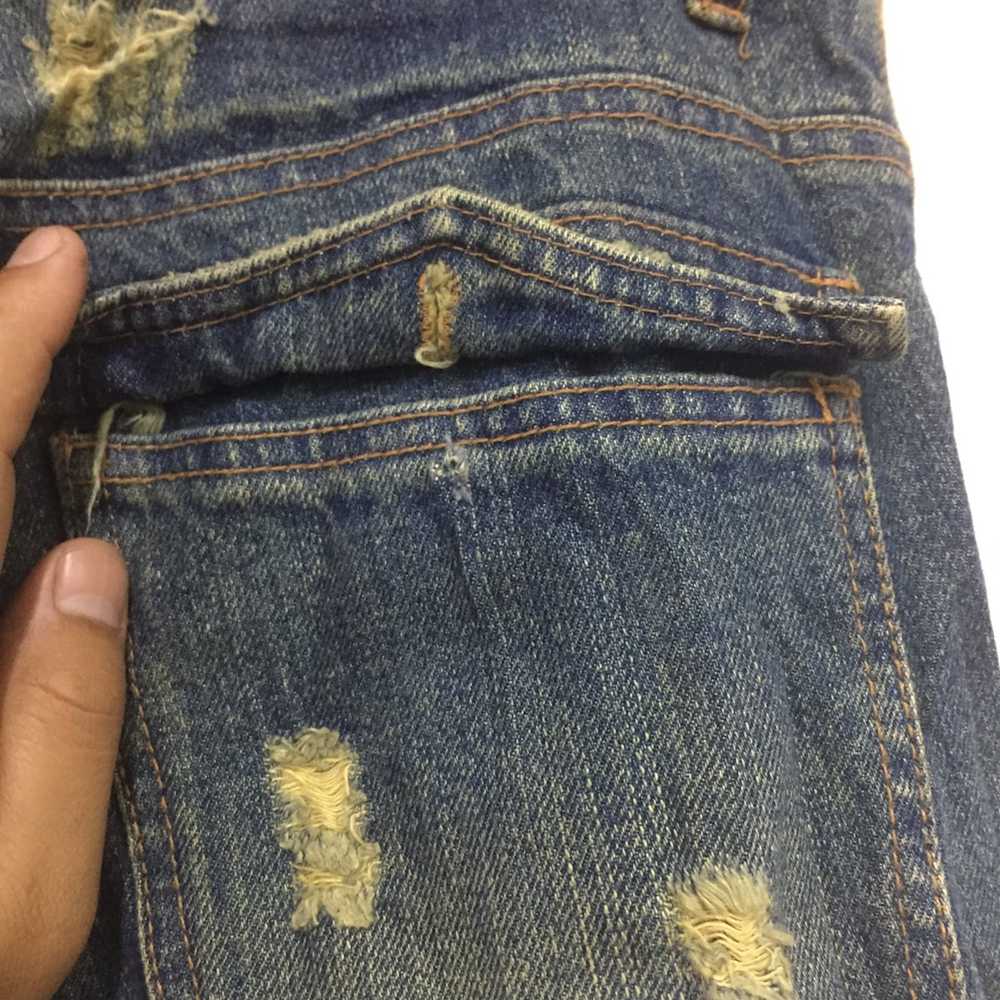 Japanese Brand Distressed / patchwork jeans rare … - image 10