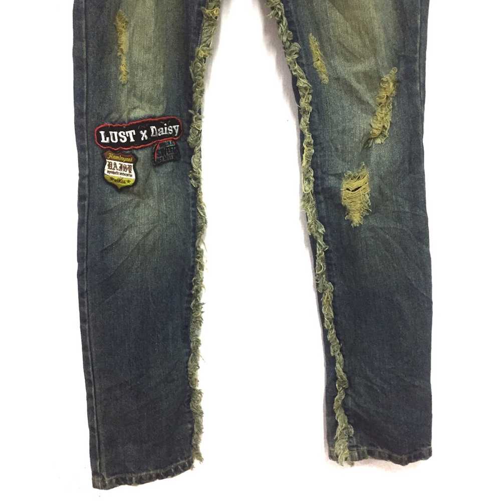 Japanese Brand Distressed / patchwork jeans rare … - image 3