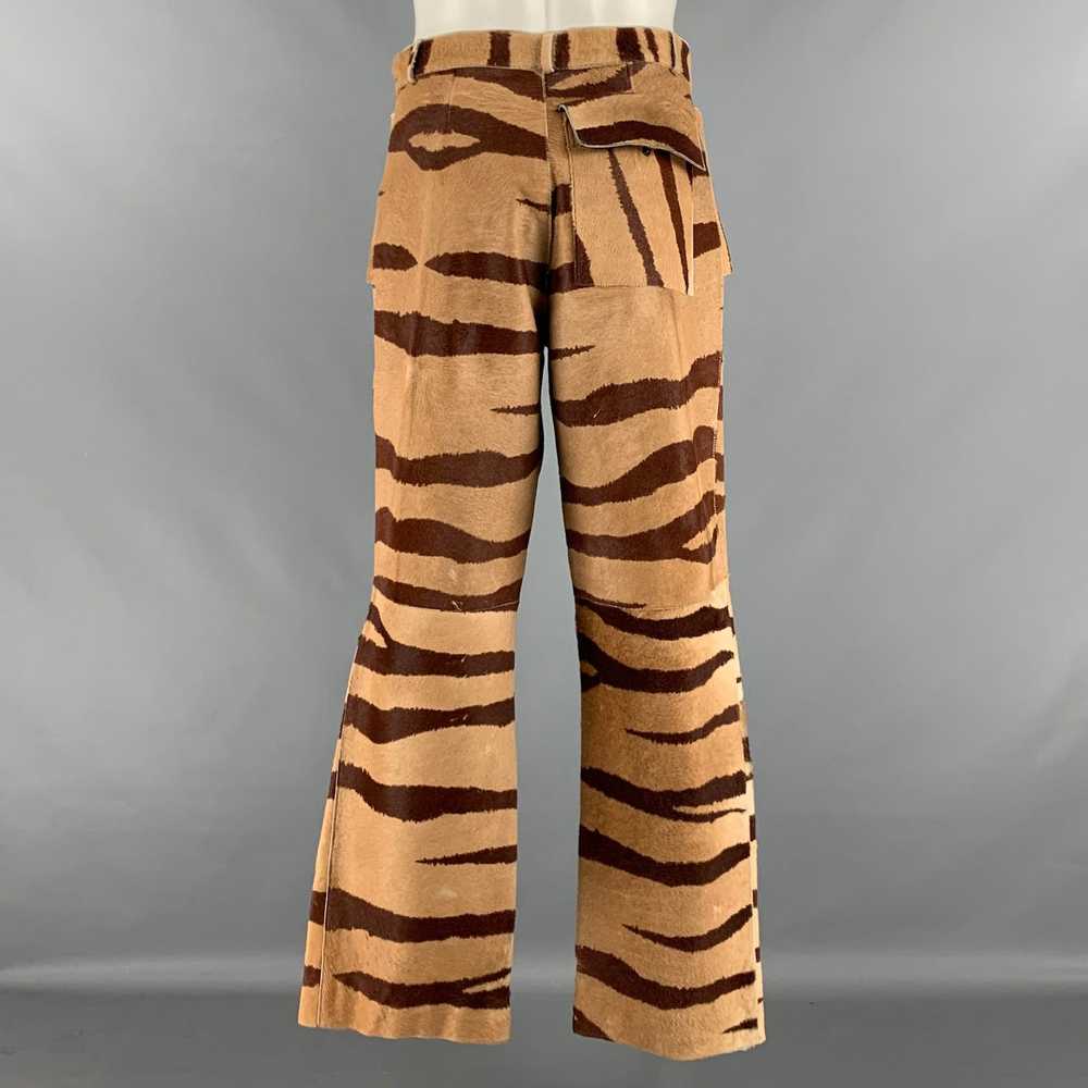 Fiorucci Brown Tan Stripe Casual Pants - image 3