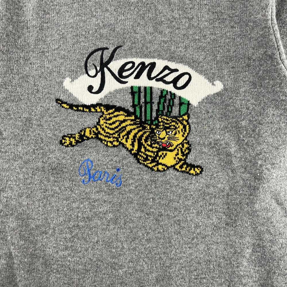 Kenzo Kenzo Embroidered Tiger Logo Knit Sweater - image 3