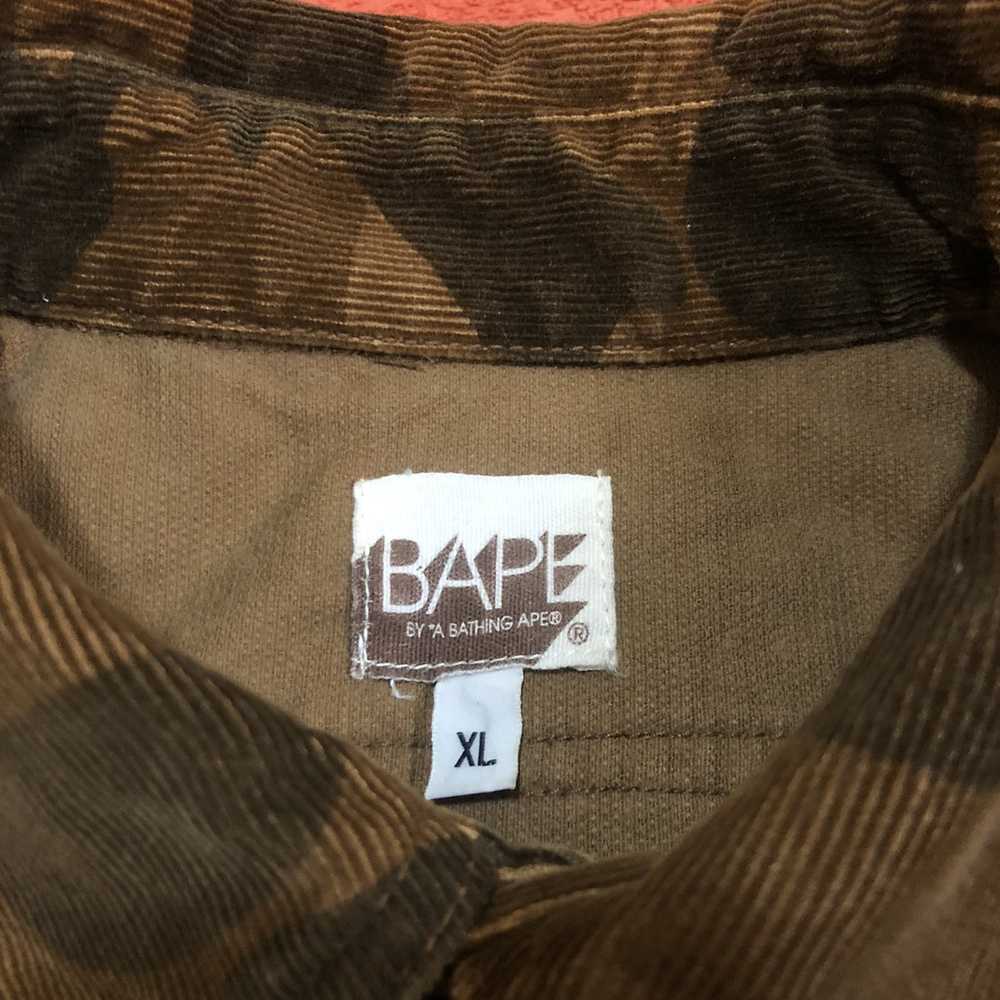 Bape Color Camo Corduroy Button Up Shirt - image 3