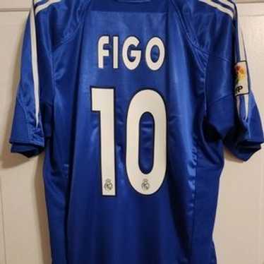 adidas REAL MADRID 「FIGO 10」　M　deadstock Real Madrid 00/01 • Home Shirt • M • Figo #10 – Real Vintage