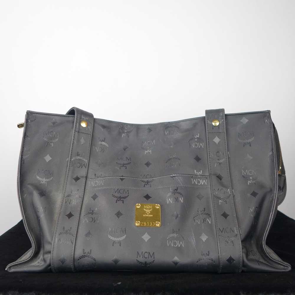 MCM - Vintage MCM visetos monogram black nylon sh… - image 1