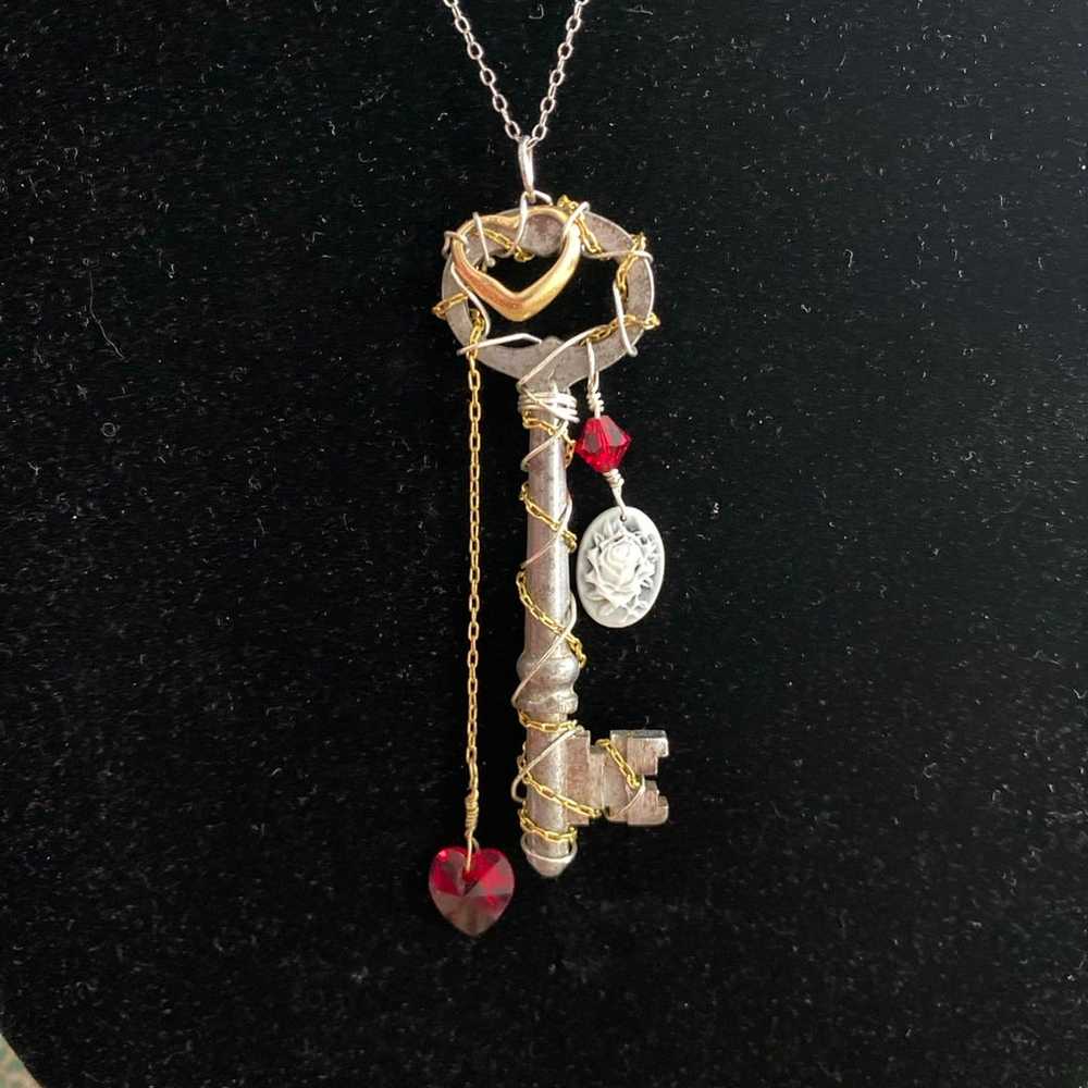 Heart Key Necklace - image 1