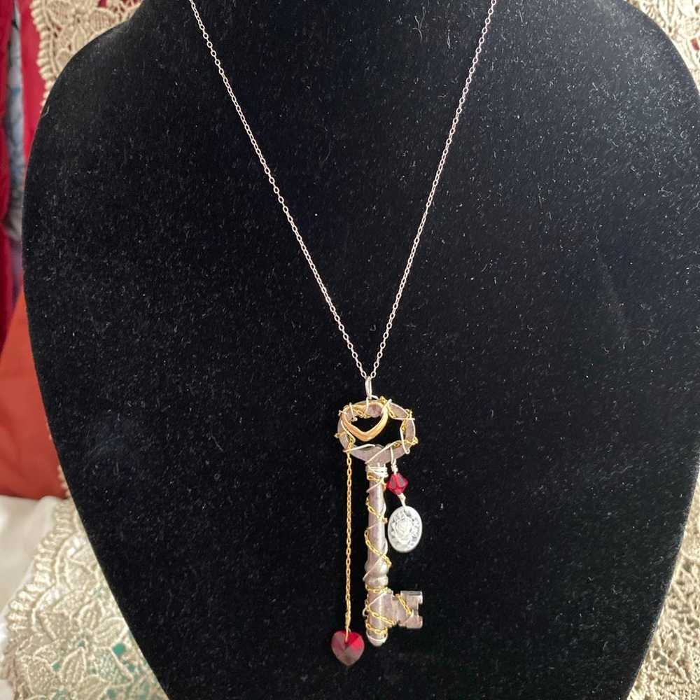 Heart Key Necklace - image 2
