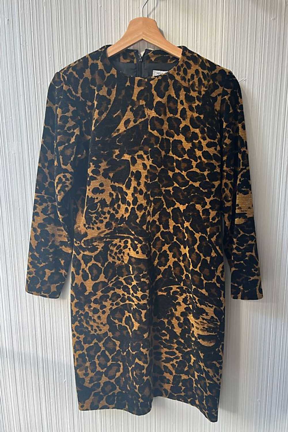 Yves Saint Laurent Animal Print Chenille Dress Se… - image 1