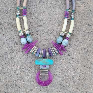 Vtg Handmade Custom Choker Necklace - image 1