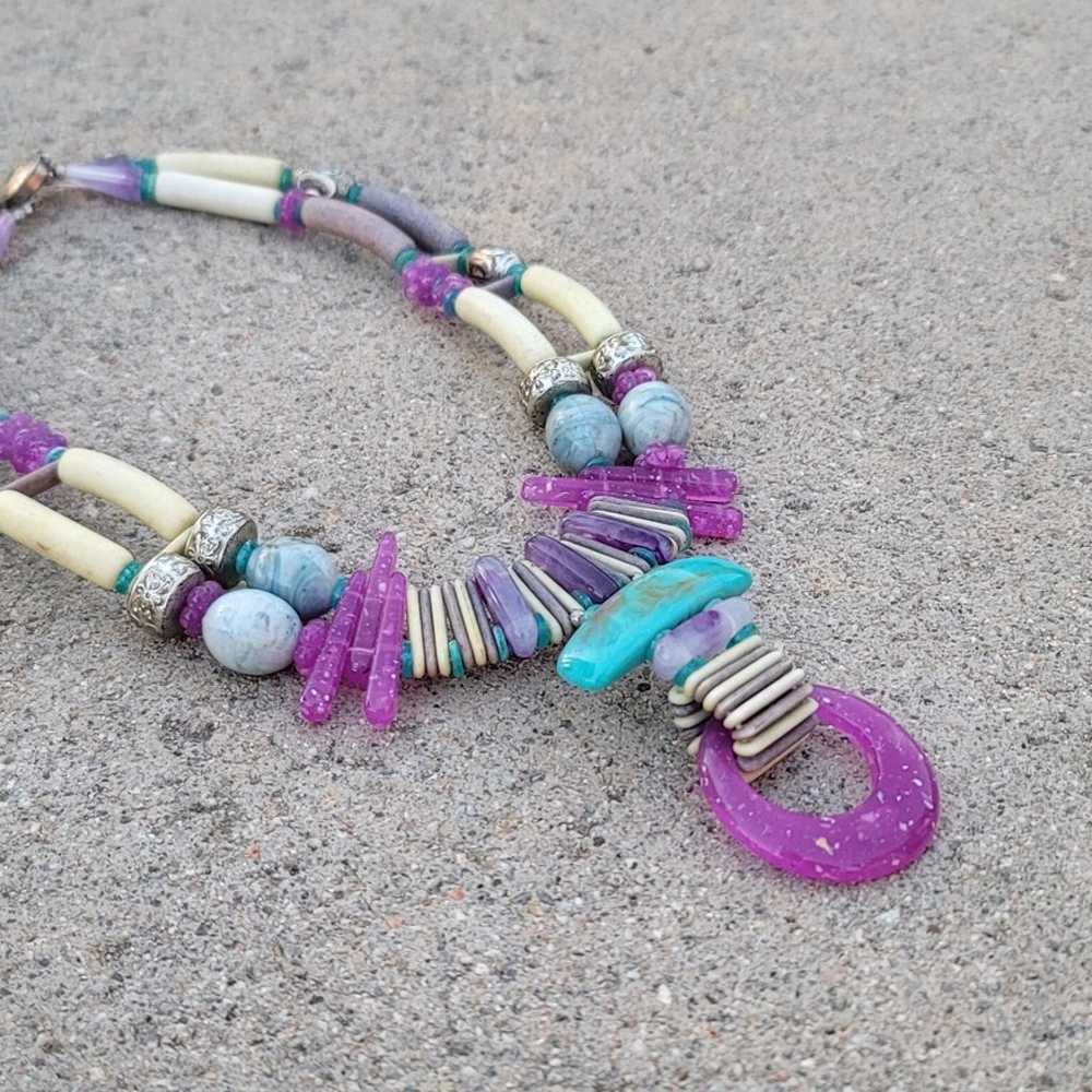 Vtg Handmade Custom Choker Necklace - image 2