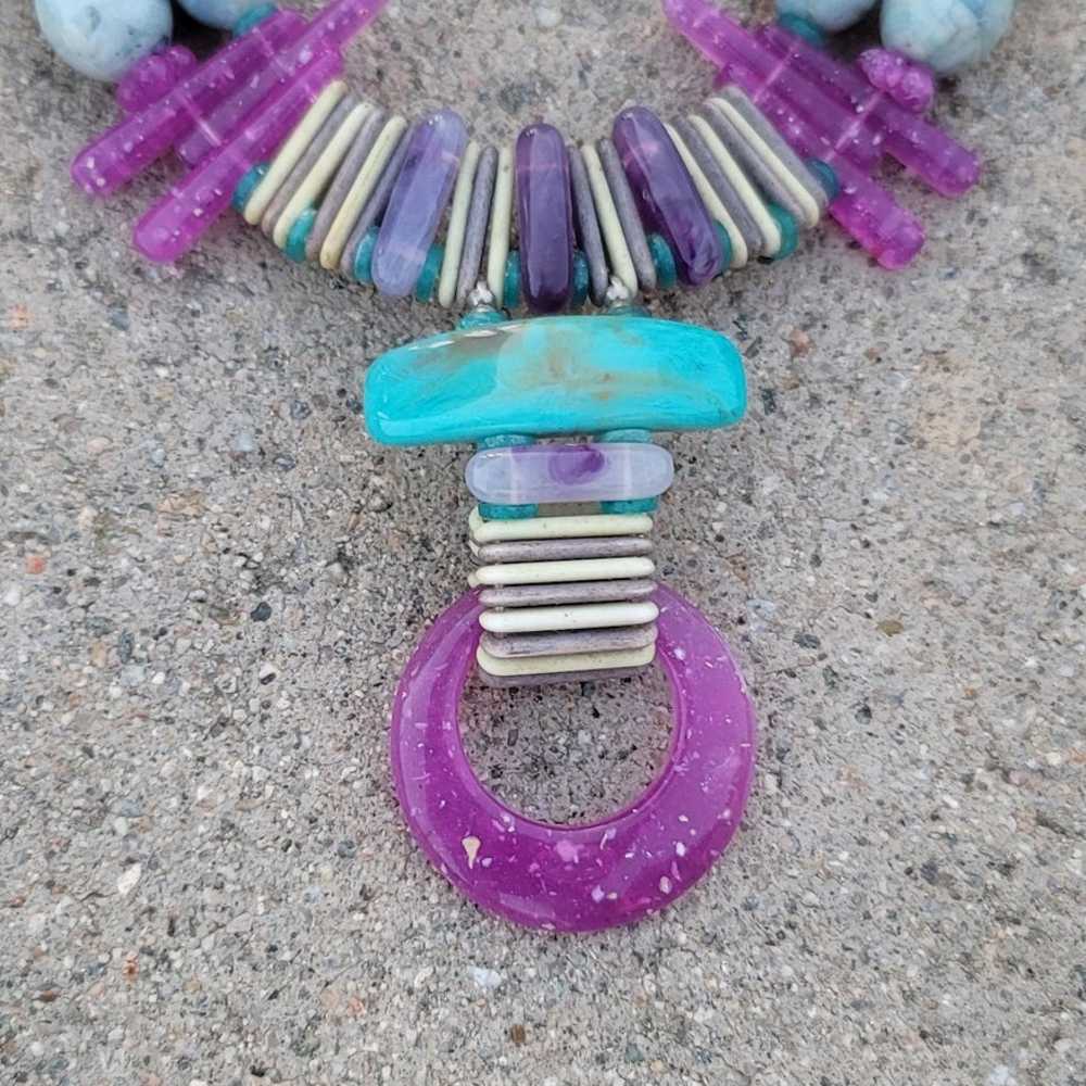 Vtg Handmade Custom Choker Necklace - image 4