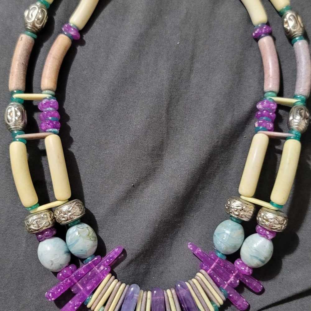 Vtg Handmade Custom Choker Necklace - image 9