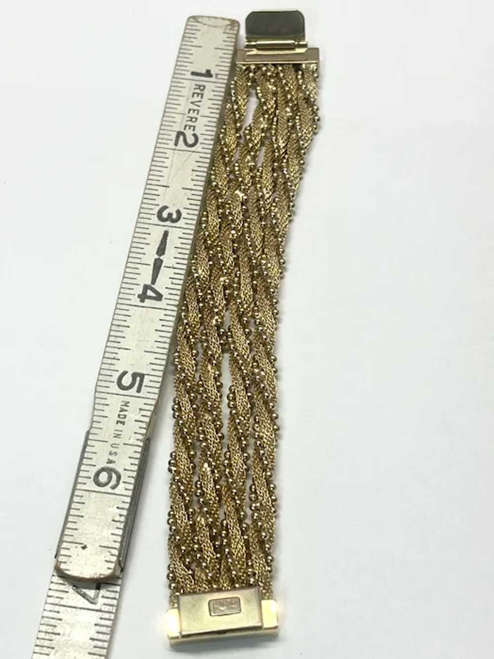 Vintage Kramer Gold Chain Bracelet - image 5