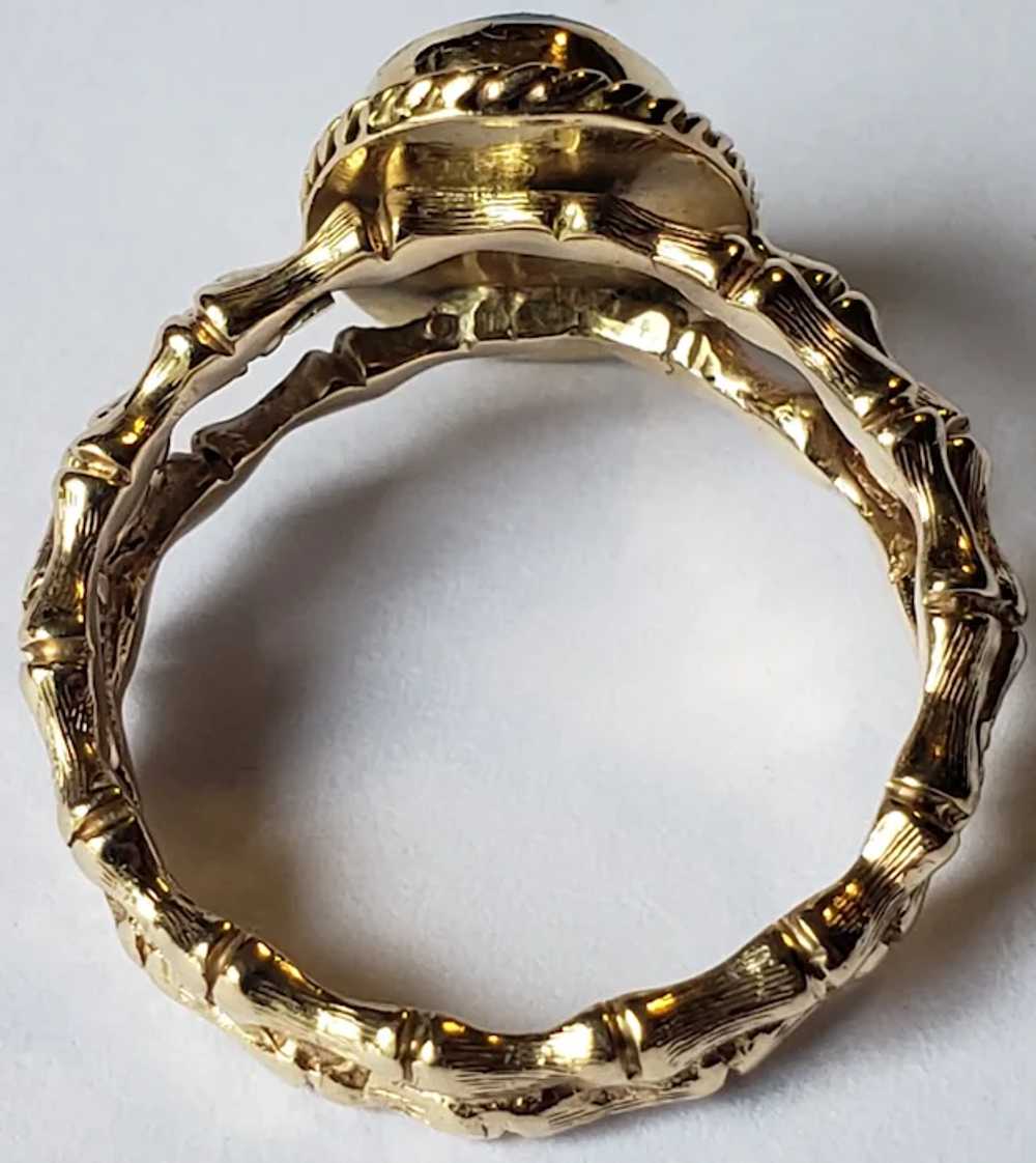 Lovely 14K Gold Vintage Opal Ring - image 9