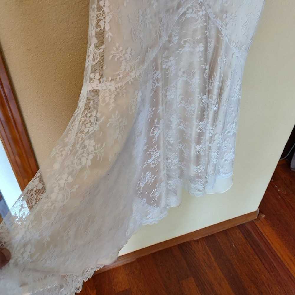 Gunne Sax  White Lace Prairie Dress Vintage size 5 - image 10